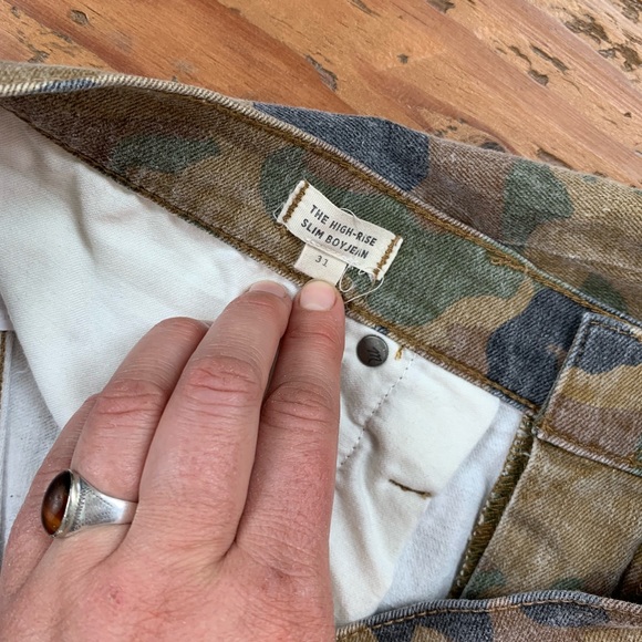 Madewell Hi rise slim boy jean camo - Picture 7 of 8